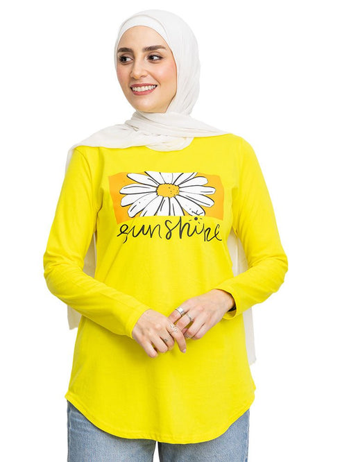 Lemon Printed Long - Sleeve Design 12 - Khotwh